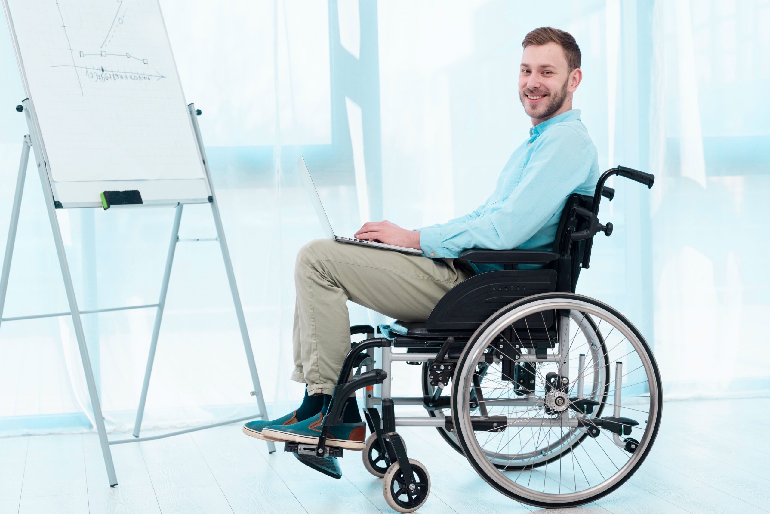 side-view-man-wheelchair